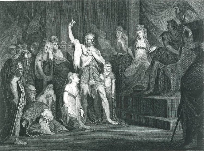  19-Johann Heinrich Füssli-Caractacus presso il Tribunale di Claudio a Roma 